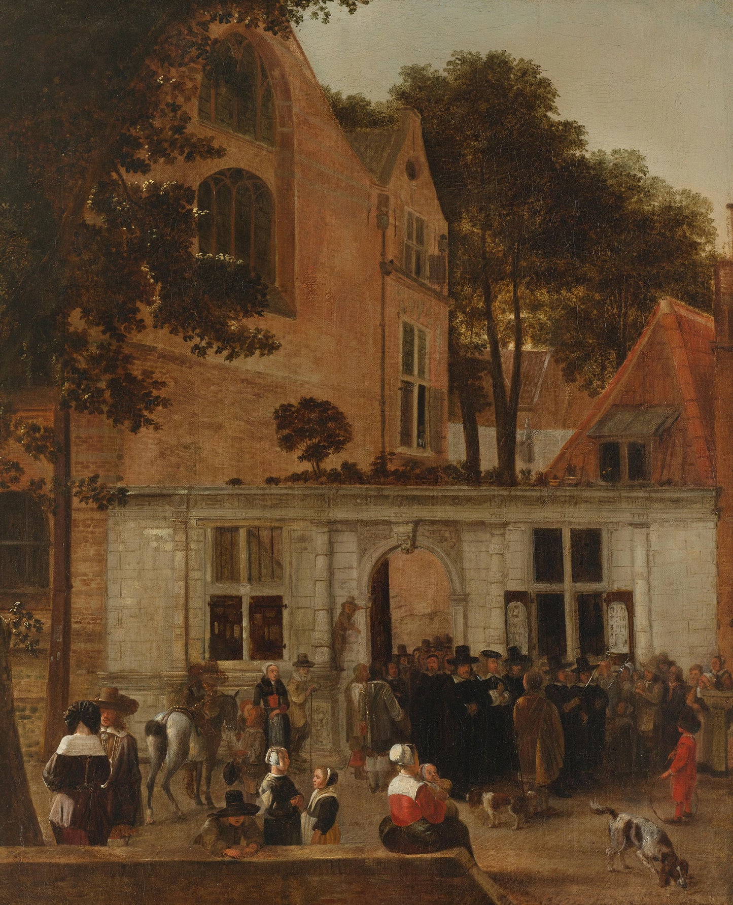 The Conferring of a Degree at the University of Leiden about 1650 – Hendrick van der Burch Vintage Art Print | Wall Art Poster