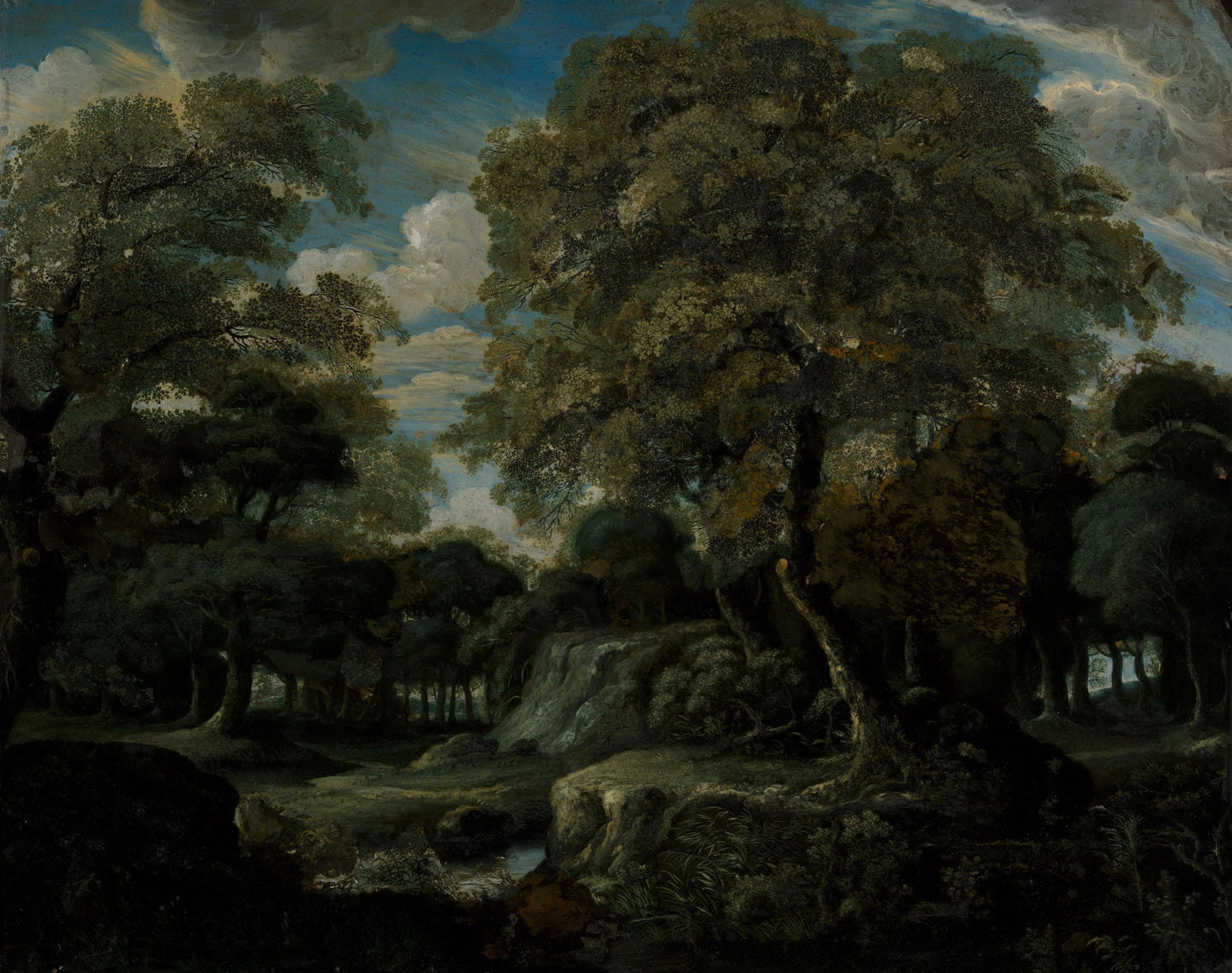 View in the Woods – Jan van der Heyden Vintage Landscape Art Print | Wall Art Poster