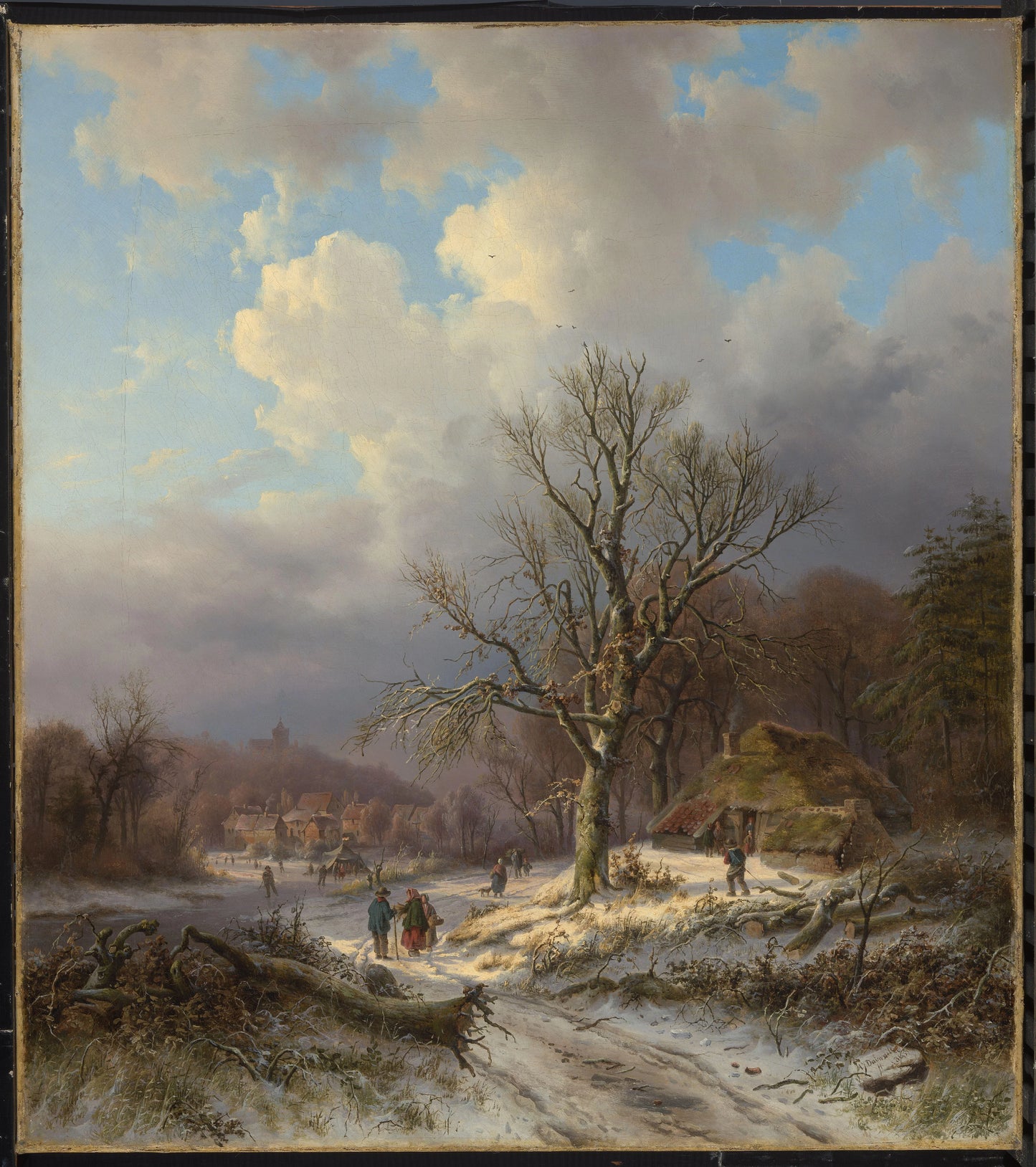 Snow Landscape – Alexander Joseph Daiwaille Vintage Landscape Art Print | Wall Art Poster