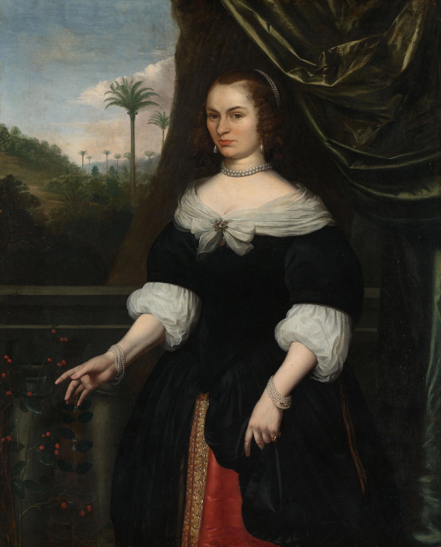 Portrait of Dina Lems – Daniel Vertangen (eigenhandig gesigneerd) Vintage Portrait Art Print | Wall Art Poster