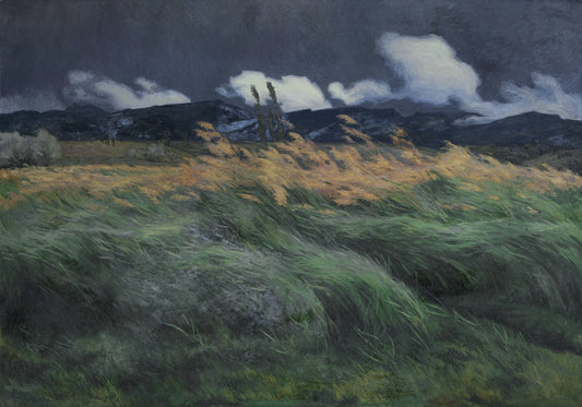 Landschap – Louis Patru (eigenhandig gesigneerd) Vintage Landscape Art Print | Wall Art Poster