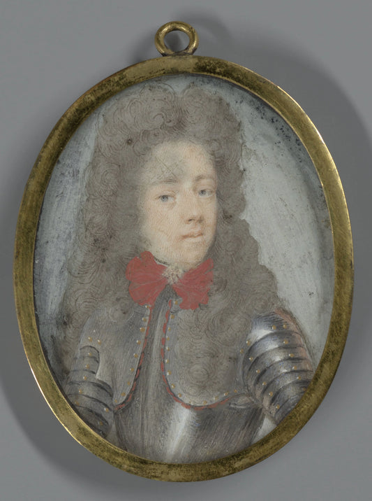 Portrait of Hendrik Casimir II (1657-96), Prince of Nassau-Dietz – toegeschreven aan Marie Duchatel Vintage Portrait Art Print | Wall Art Poster