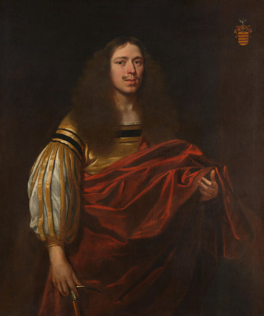 Portrait of Johan Servaes van Limburg (1632-1698) – toegeschreven aan Cornelis Janssens van Ceulen (II) Vintage Portrait Art Print | Wall Art Poster