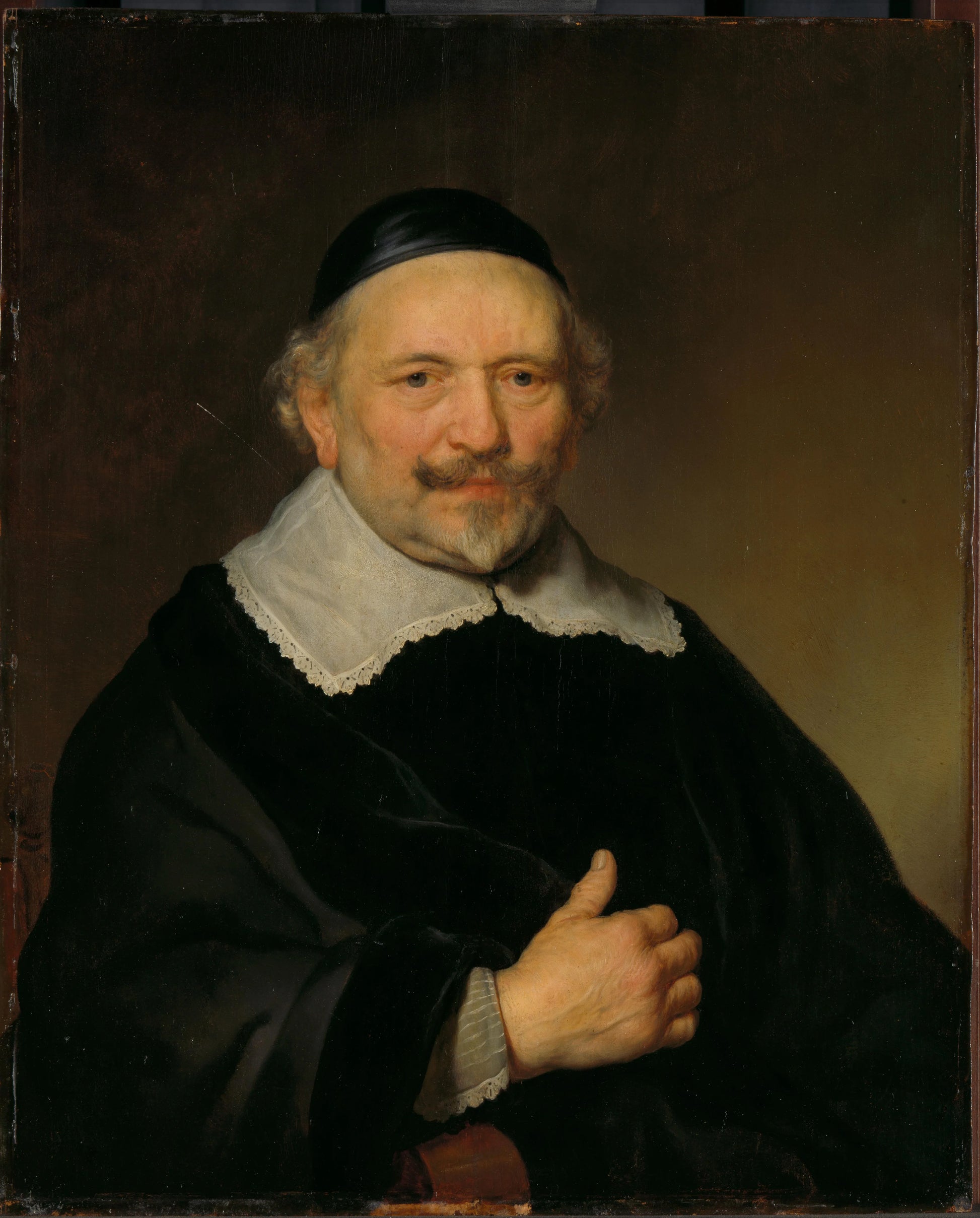 Portrait of a Man, thought to be Johannes Uyttenbogaert (1608-80), Receiver-General of the Amsterdam District – Govert Flinck Vintage Portrait Art Print | Wall Art Poster