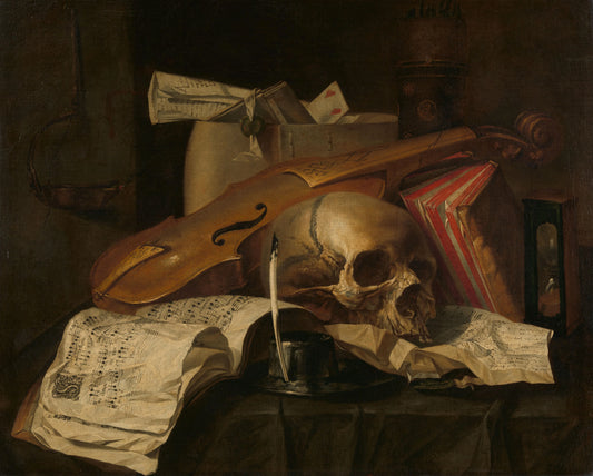 Vanitas still life – N.L. Peschier Vintage Still Life Art Print | Wall Art Poster
