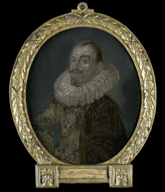 Portrait of Theodorus Rodenburgh, Diplomat and Dramatic Poet – Arnoud van Halen Vintage Portrait Art Print | Wall Art Poster