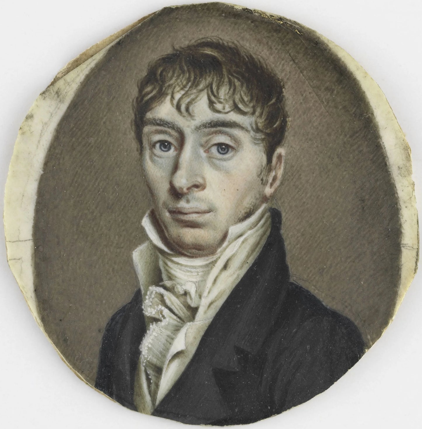Portret van een onbekende man – toegeschreven aan Hendrik Willem Caspari Vintage Portrait Art Print | Wall Art Poster