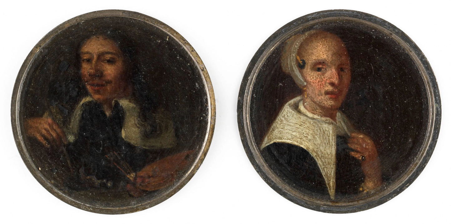 Portret van de vrouw van Johann Philip Lembke – Johann Philipp Lemke Vintage Self-Portrait Art Print | Wall Art Poster
