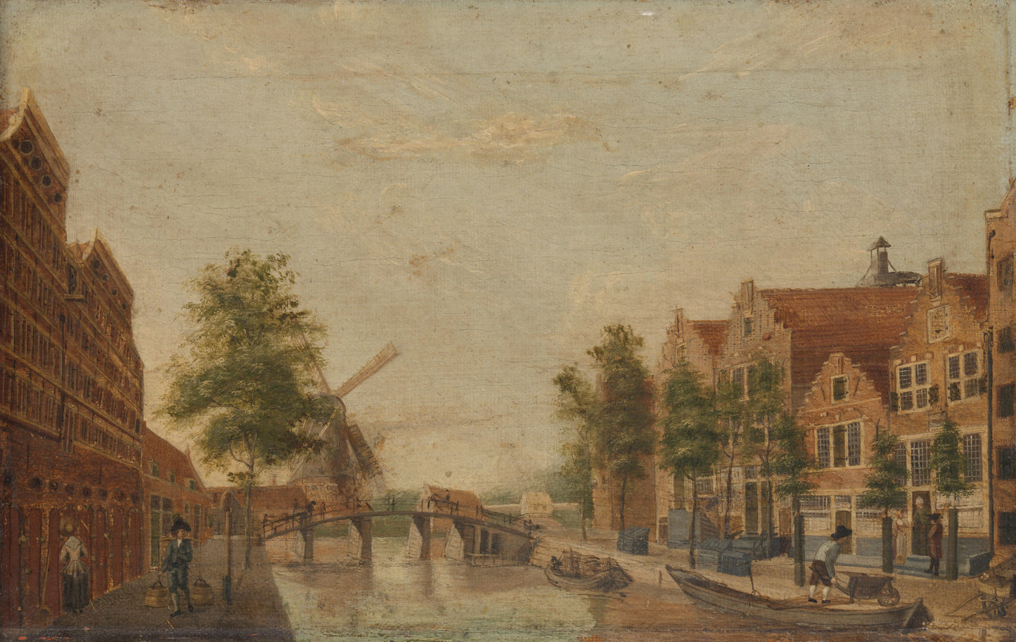 The Brouwersgracht in Amsterdam – anonymous Vintage Cityscape Art Print | Wall Art Poster