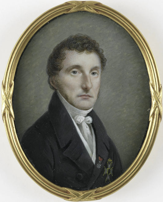 Pieter de Riemer (1769-1831), professor in de ontleed- en verloskunde, consulent chirurgijn van koning Willem I – Johannes Hari (I) Vintage Art Print | Wall Art Poster