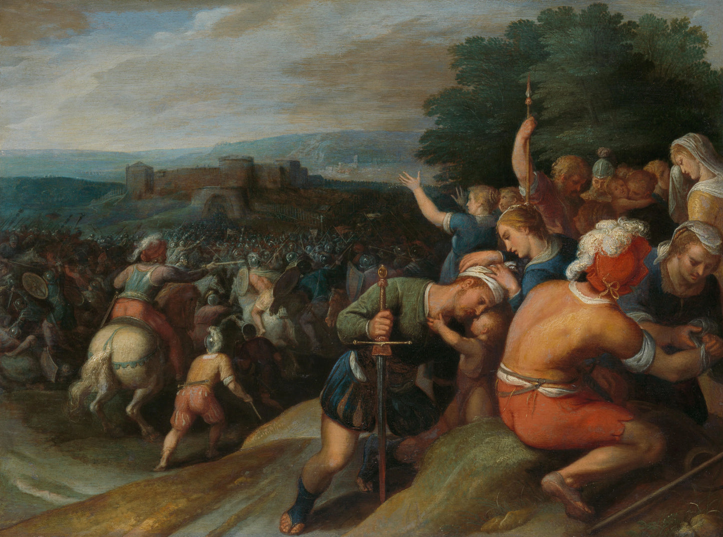 The Batavians Surround the Romans at Vetera – Otto van Veen Vintage Art Print | Wall Art Poster