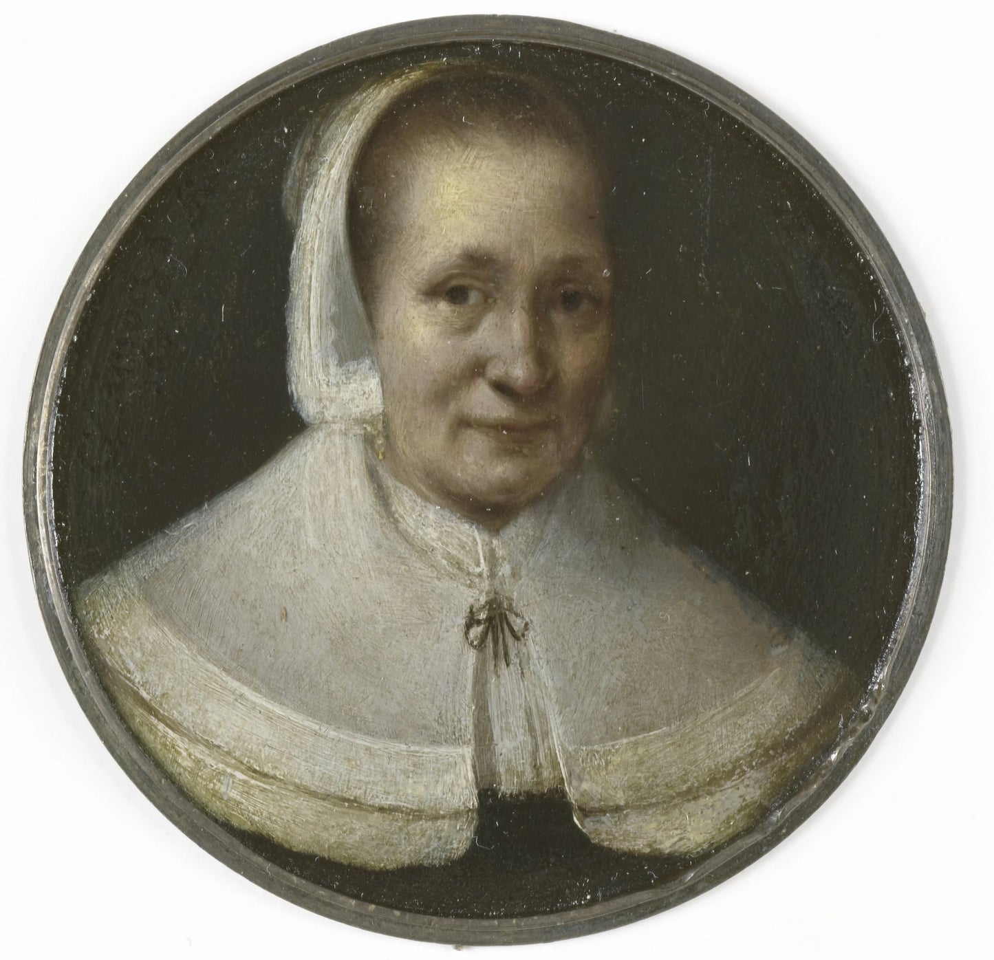 Portret van een vijftigjarige vrouw – Gerrit Lundens Vintage Portrait Art Print | Wall Art Poster