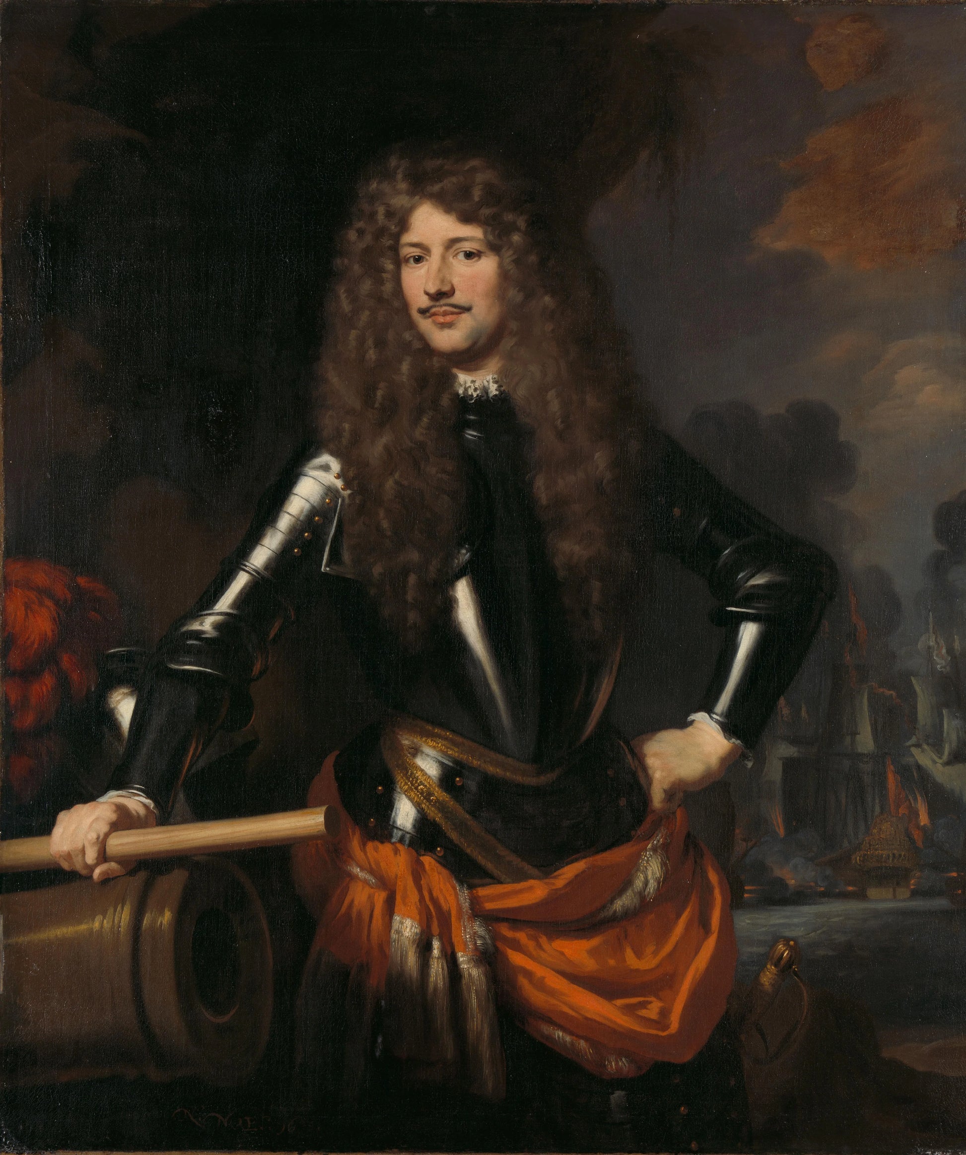 Cornelis Evertsen, Lieutenant-Admiral of Zeeland – Nicolaes Maes Vintage Art Print | Wall Art Poster