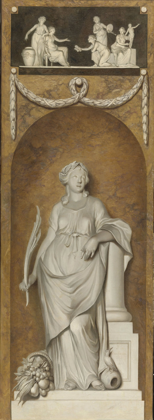 Painted Wall Hanging with Peace – Jurriaan Andriessen (eigenhandig gesigneerd) Vintage Art Print | Wall Art Poster