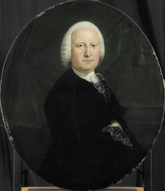 Portrait of Adriaan du Bois, Director of the Rotterdam Chamber of the Dutch East India Company, elected 1742 – Jean Humbert Vintage Portrait Art Print | Wall Art Poster