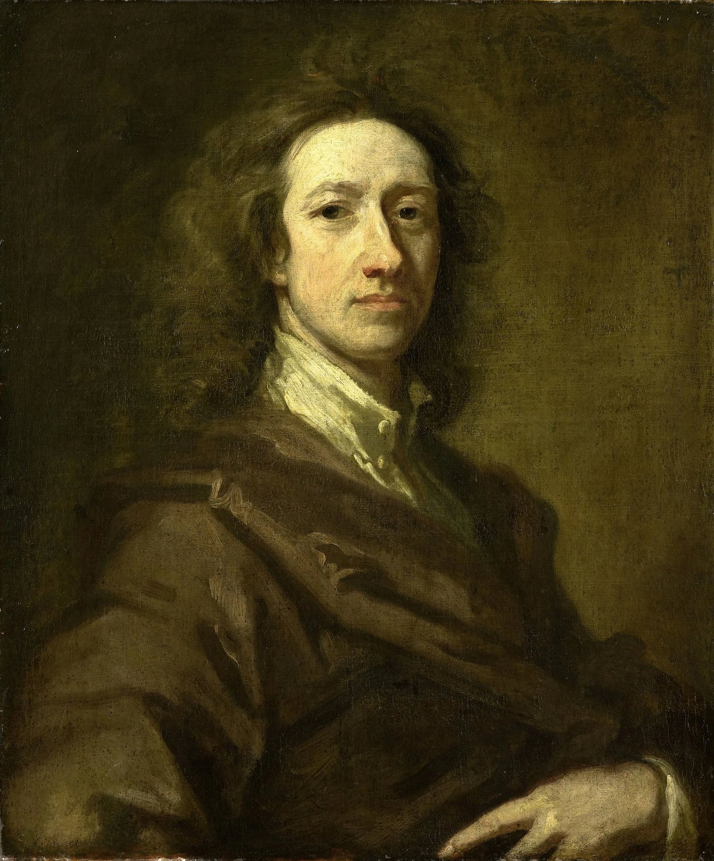 Cornelis de Bruyn (1652-1727), Draftsman and Traveller – Gottfried Kneller Vintage Self-Portrait Art Print | Wall Art Poster