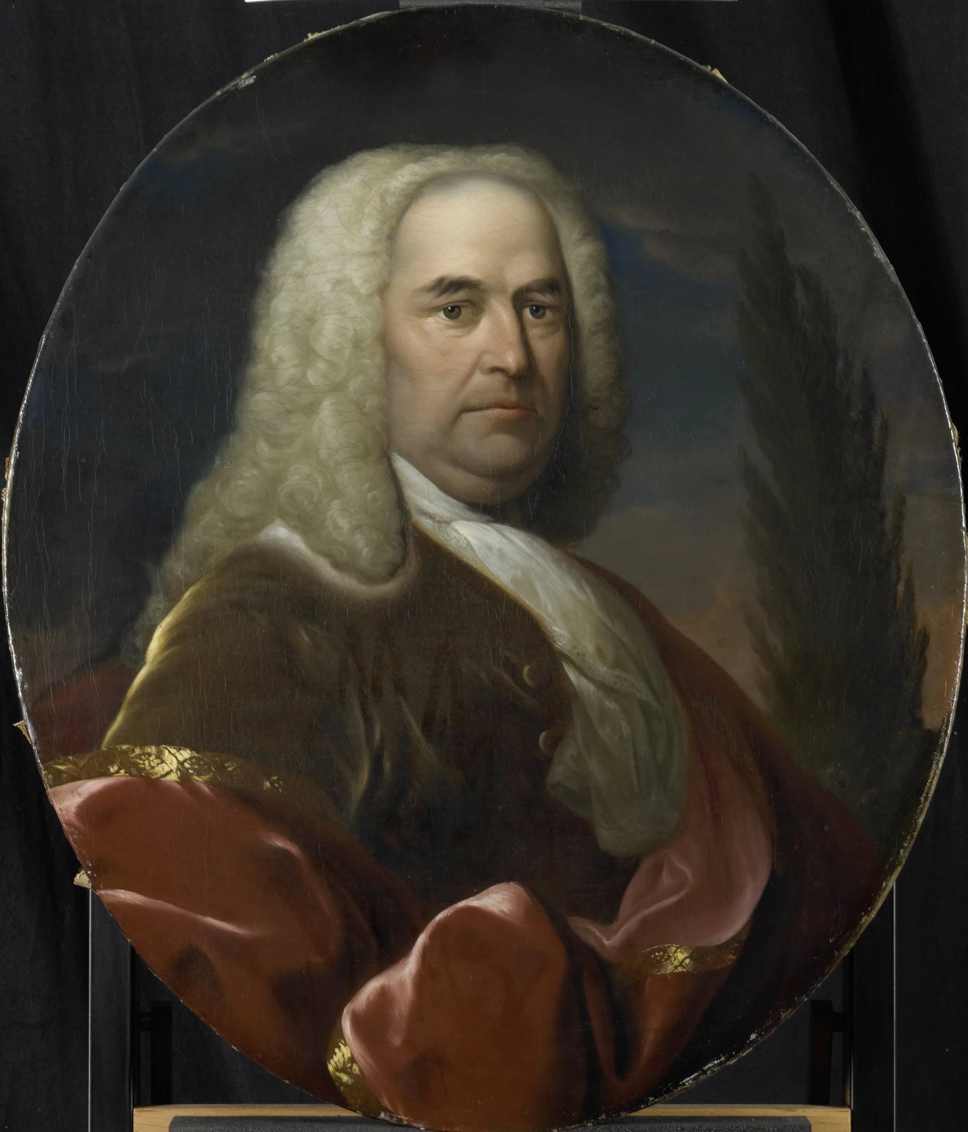 Portrait of Hugo du Bois, Director of the Rotterdam Chamber of the Dutch East India Company, elected 1734 – Dionys van Nijmegen Vintage Portrait Art Print | Wall Art Poster