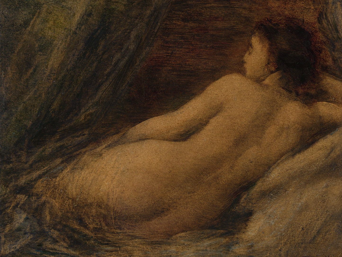 Reclining Nude – Henri Fantin-Latour Vintage Art Print | Wall Art Poster