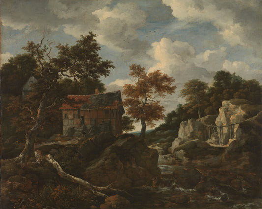 Rocky landscape – Jacob Isaacksz van Ruisdael Vintage Landscape Art Print | Wall Art Poster