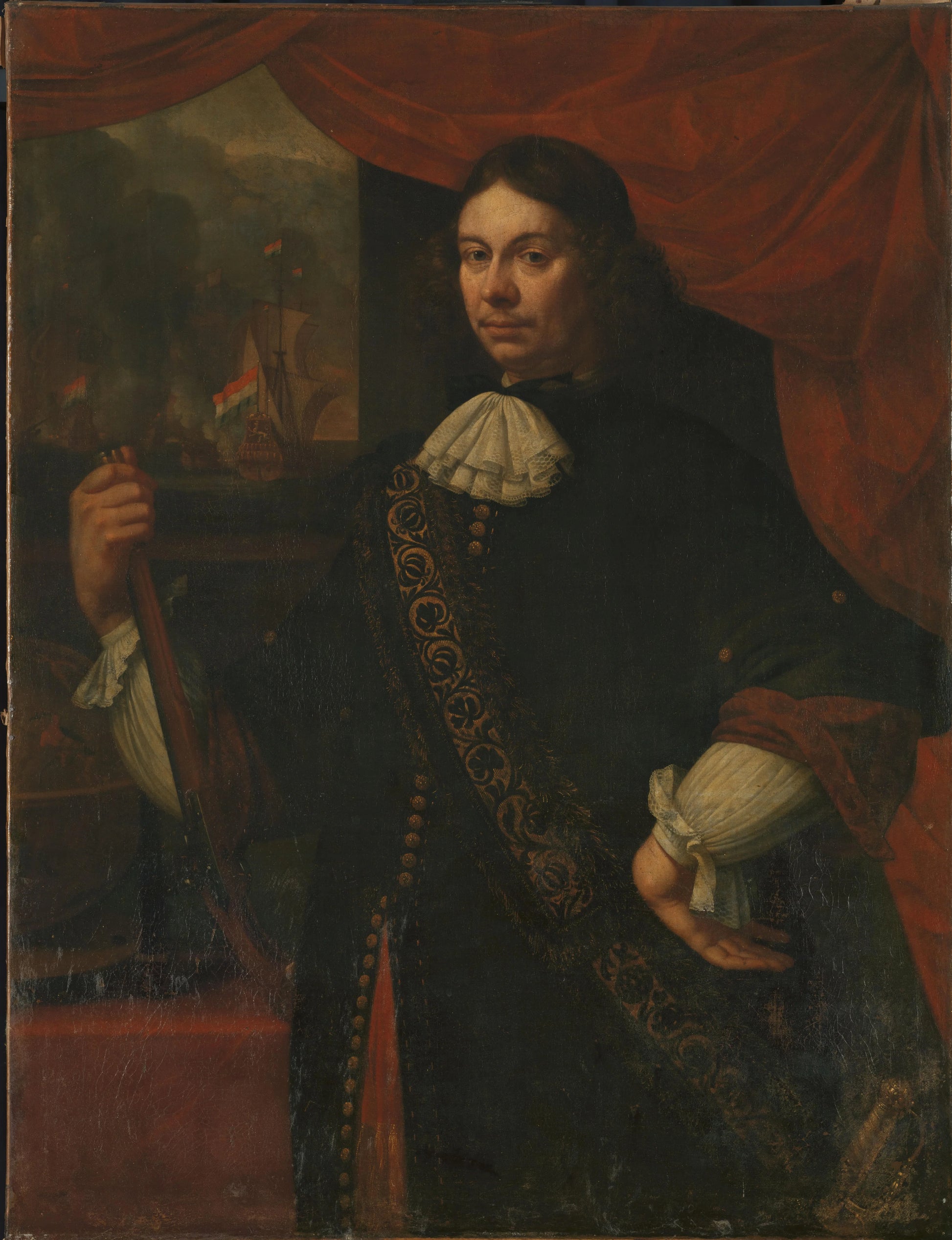 Portrait of Cornelis Jacobsz de Boer, Captain in the Navy – Jan van Neck Vintage Portrait Art Print | Wall Art Poster