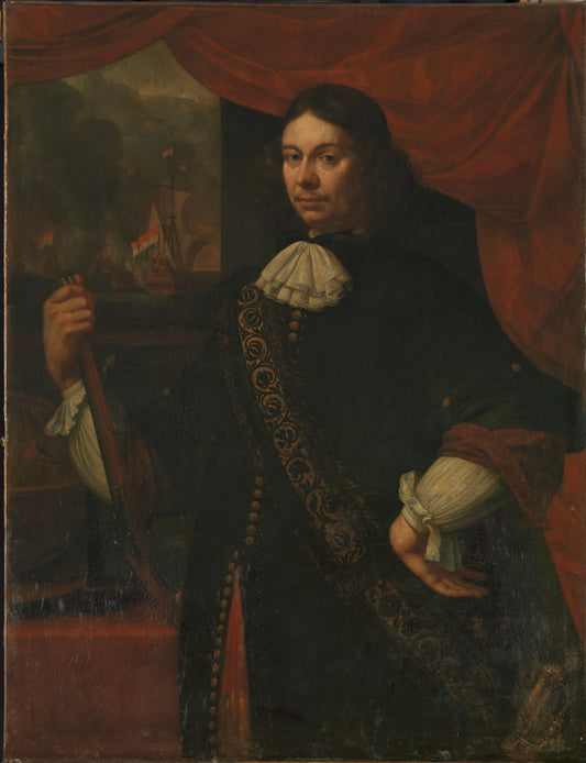 Portrait of Cornelis Jacobsz de Boer, Captain in the Navy – Jan van Neck Vintage Portrait Art Print | Wall Art Poster