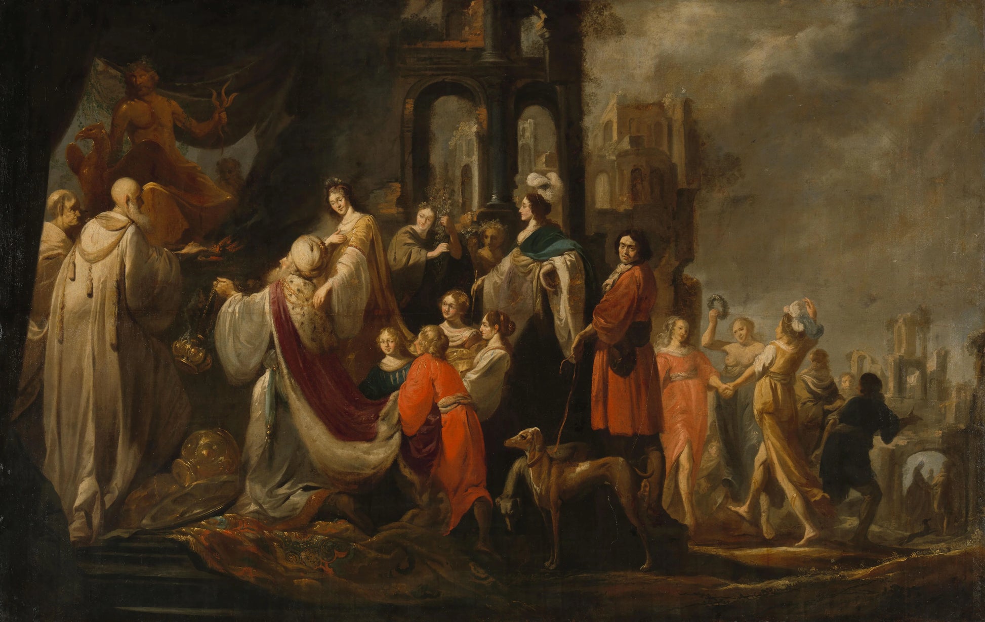 The Idolatry of King Solomon – Jacob Hogers Vintage Art Print | Wall Art Poster