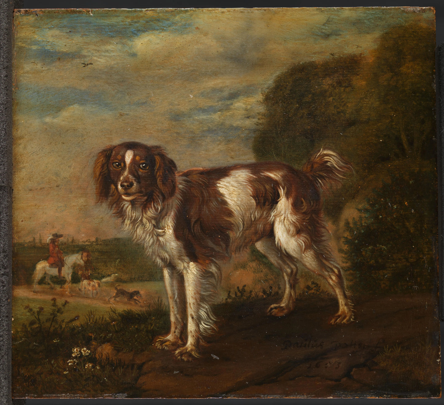 A spaniel – Paulus Potter Vintage Animal Study Art Print | Wall Art Poster