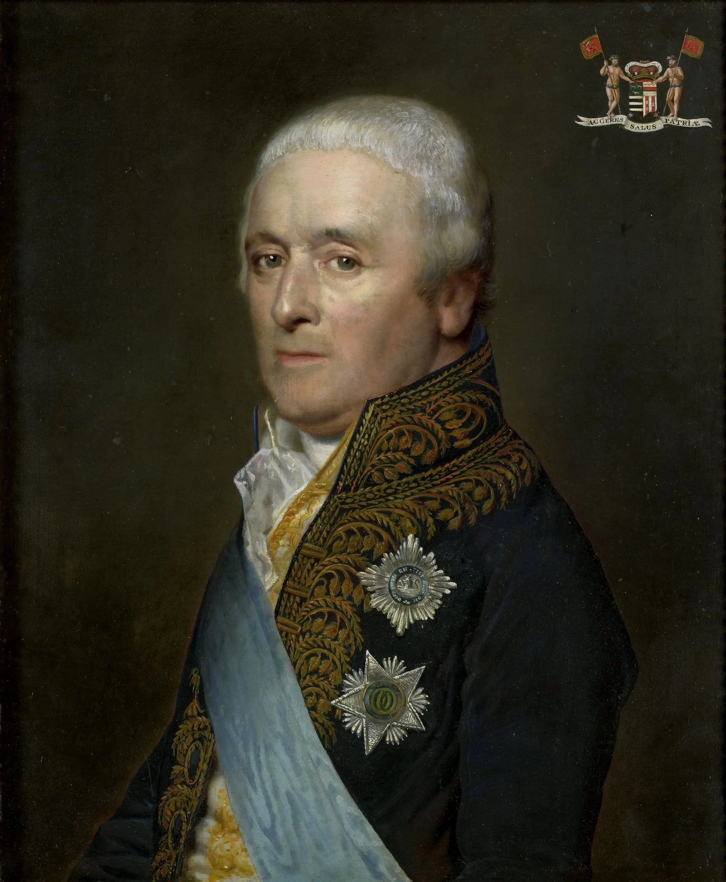 Adriaen Pieter Twent (1745-1816), Count of Rosenburg, Minister of Inland Waters, Minister of the Interior and Chamberlain to King Louis Napoleon – Willem Bartel van der Kooi Vintage Portrait Art Print | Wall Art Poster