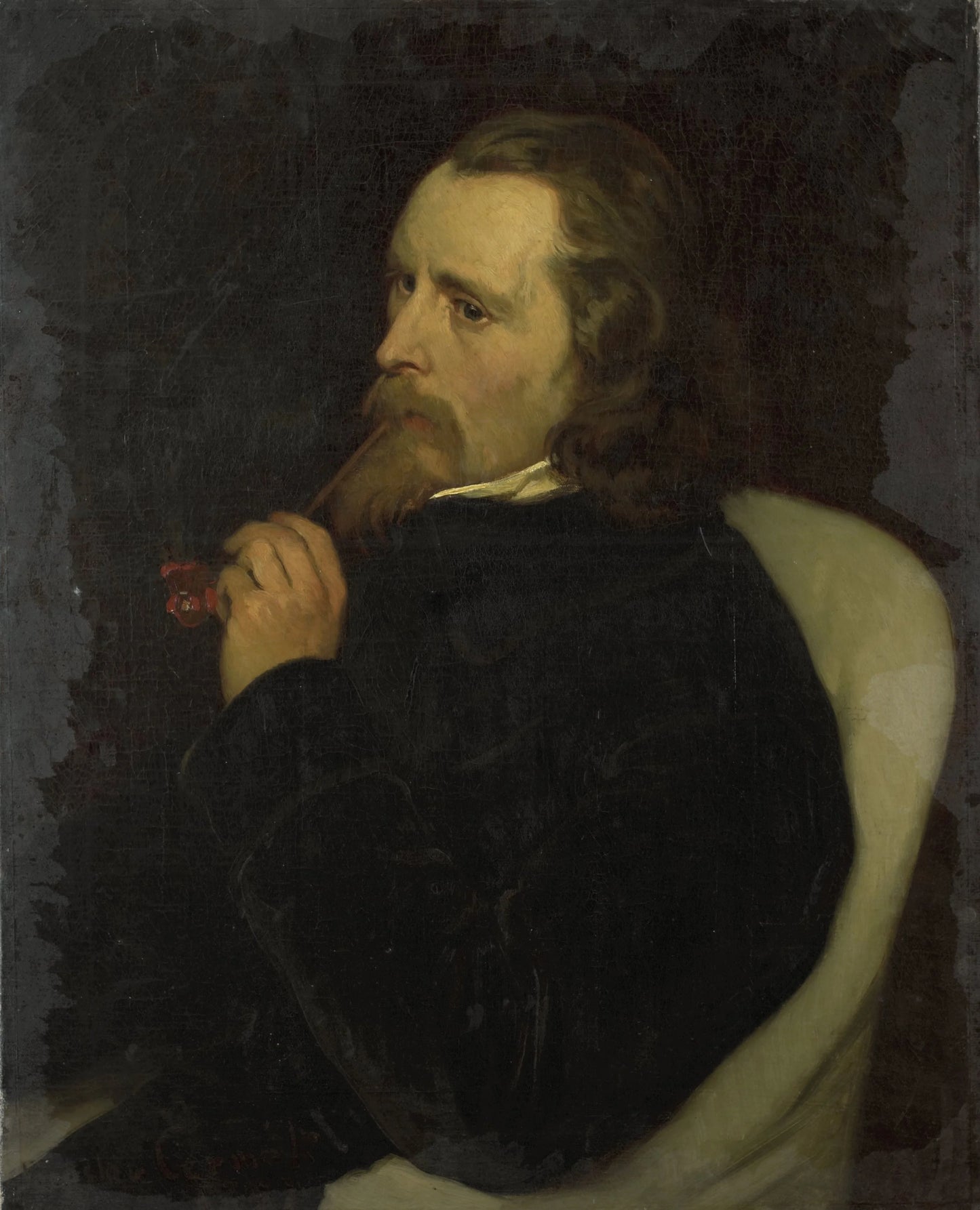 Guillaume Anne van der Brugghen (1812-91), Painter – Jaroslav Cermak (mentioned on object) Vintage Self-Portrait Art Print | Wall Art Poster