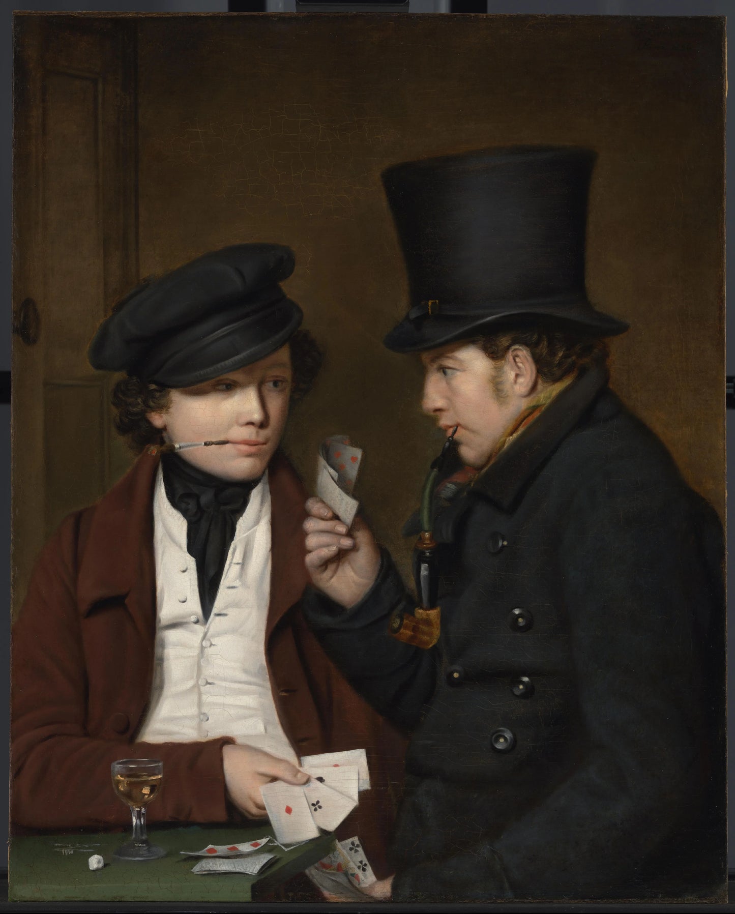 Two Card Players – Tjeerd Eernstman (signed by artist) Vintage Art Print | Wall Art Poster