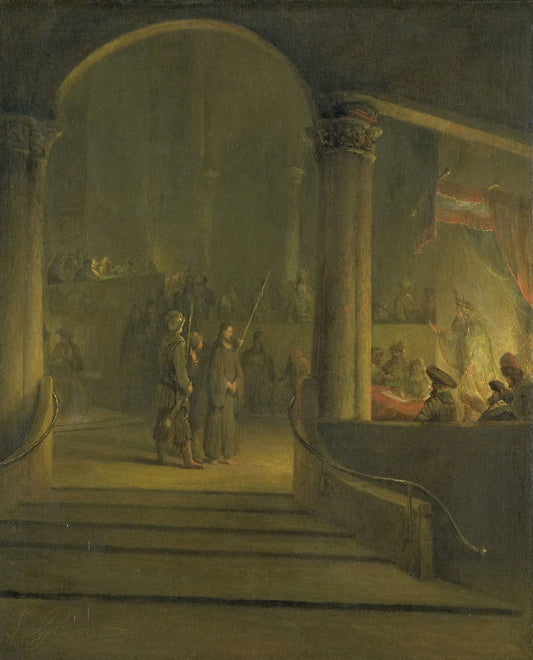 Christ before Caiphas – Aert de Gelder Vintage Art Print | Wall Art Poster