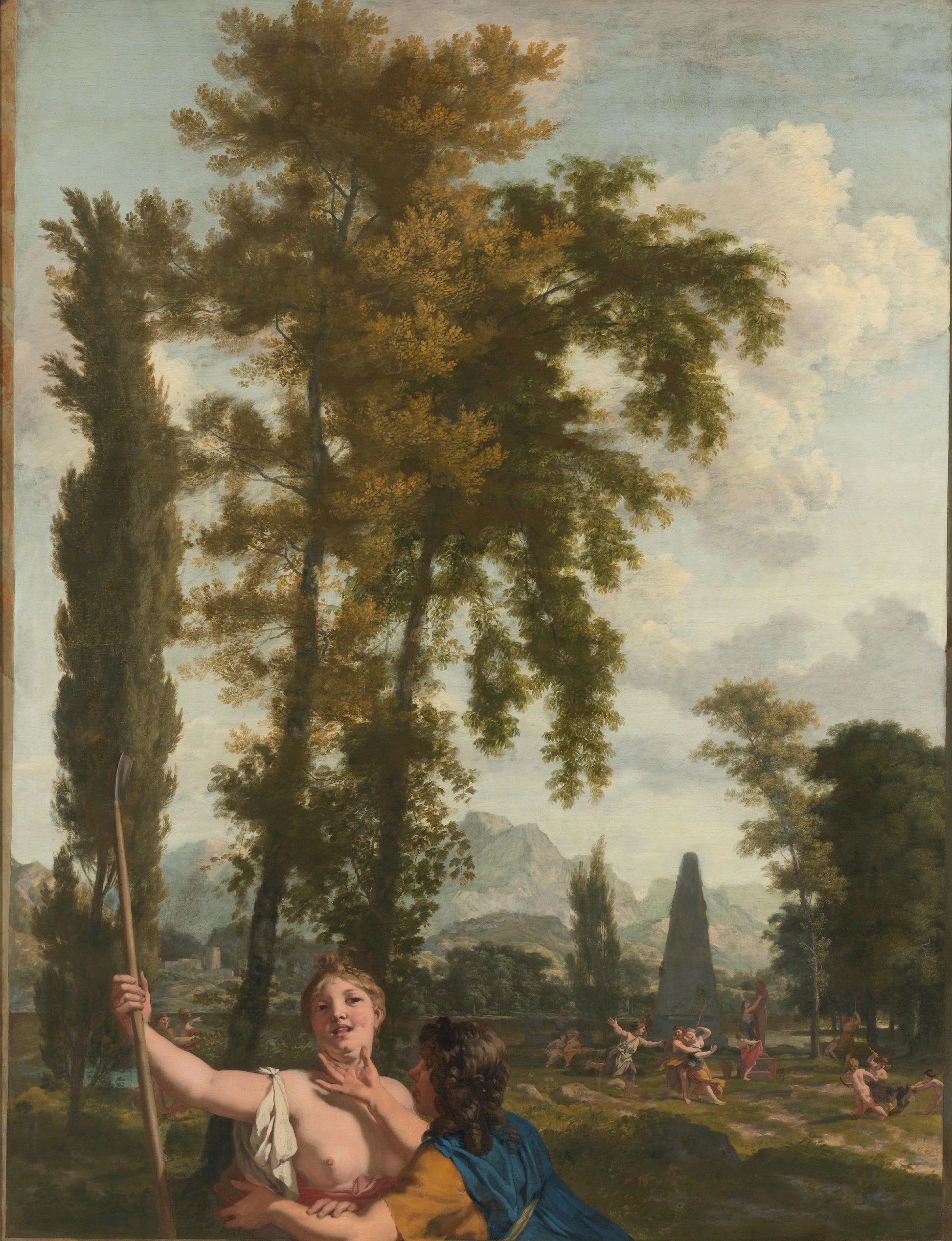 Italian Landscape with Shepherd and Shepherdess – Gerard de Lairesse Vintage Landscape Art Print | Wall Art Poster