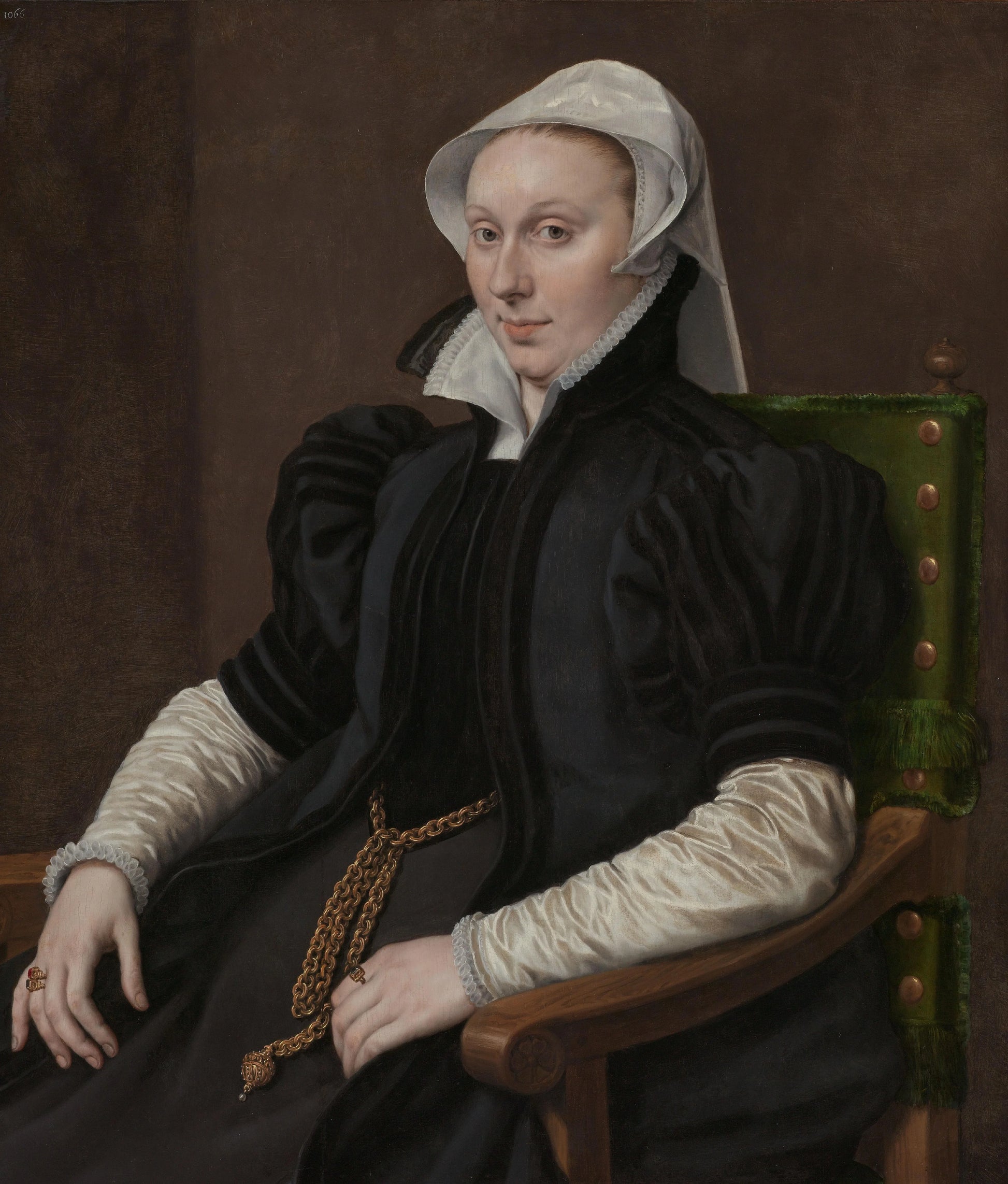 Portrait of Anne Fernely. Wife of Sir Thomas Gresham – Anthonis Mor Vintage Portrait Art Print | Wall Art Poster