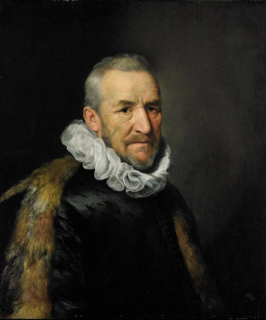Portrait of a Man – kopie naar Michiel Jansz. van Mierevelt Vintage Portrait Art Print | Wall Art Poster