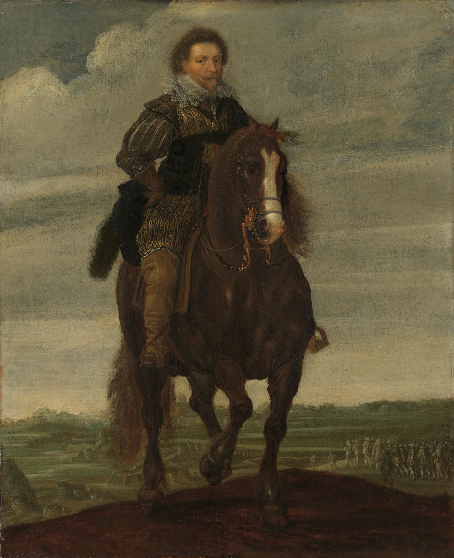 Prince Frederik Hendrik on Horseback – Pauwels van Hillegaert Vintage Portrait Art Print | Wall Art Poster