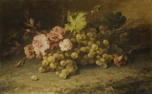 Still Life with Grapes – Margaretha Roosenboom Vintage Still Life Art Print | Wall Art Poster