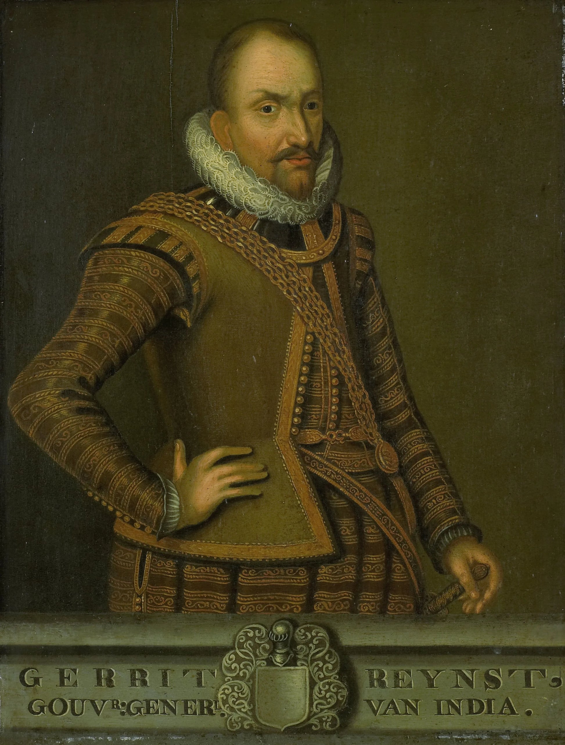 Portrait of Gerard Reynst, Governor-General of the Dutch East Indies – kopie naar anoniem Vintage Portrait Art Print | Wall Art Poster