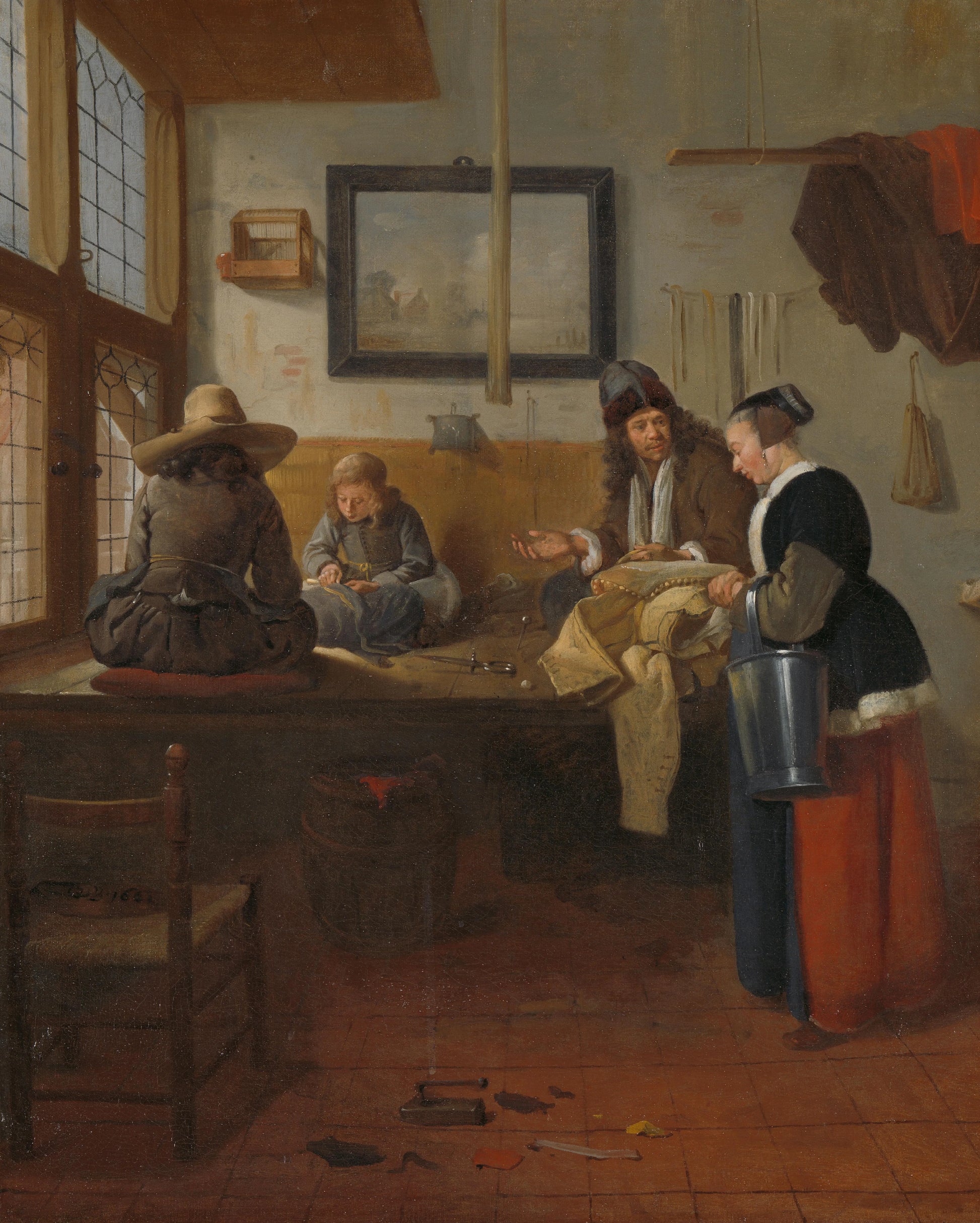The Tailor's Workshop – Quiringh Gerritsz. van Brekelenkam Vintage Landscape Art Print | Wall Art Poster