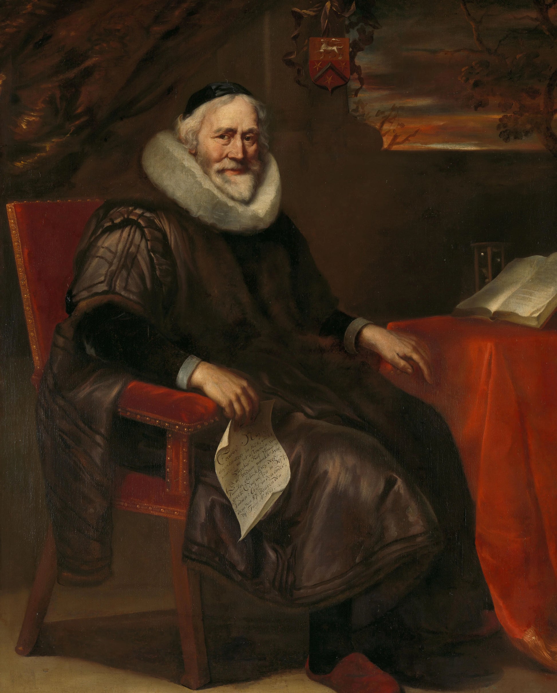 Cornelis Nuyts (1574-1661). Amsterdam merchant – Jürgen Ovens Vintage Portrait Art Print | Wall Art Poster