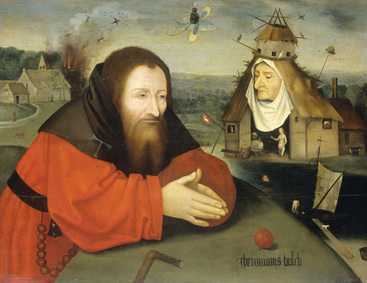 The Temptation of St Anthony – manner of Jheronimus Bosch Vintage Art Print | Wall Art Poster