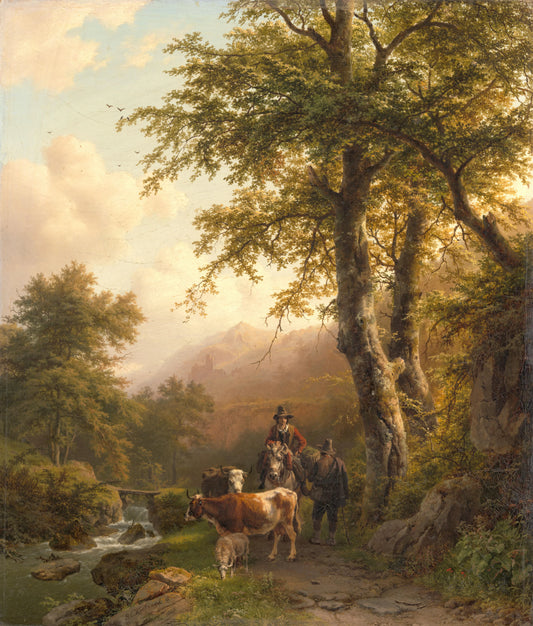 Italian Landscape – Barend Cornelis Koekkoek Vintage Landscape Art Print | Wall Art Poster