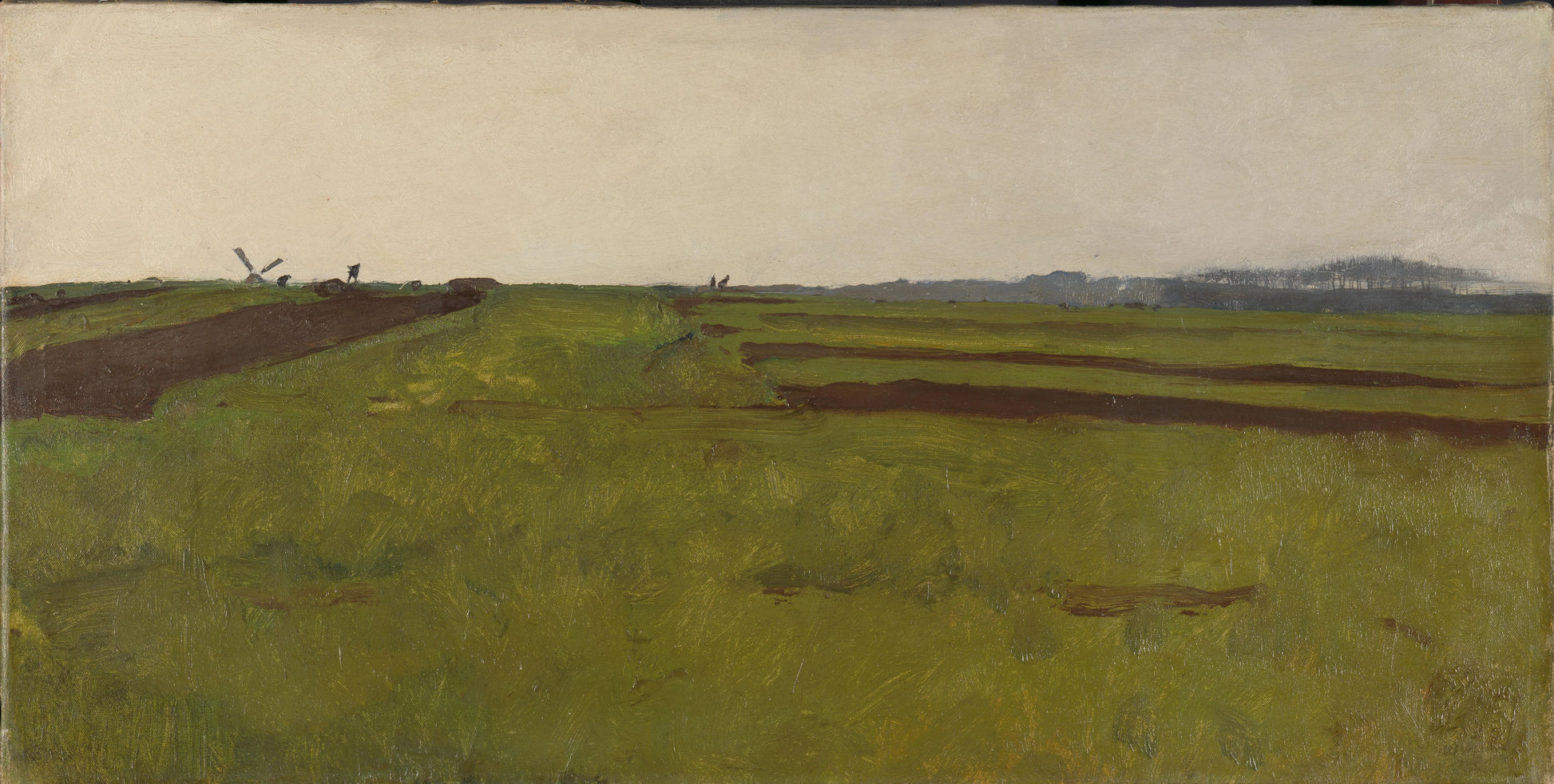 Landscape with fields – Willem Witsen Vintage Landscape Art Print | Wall Art Poster