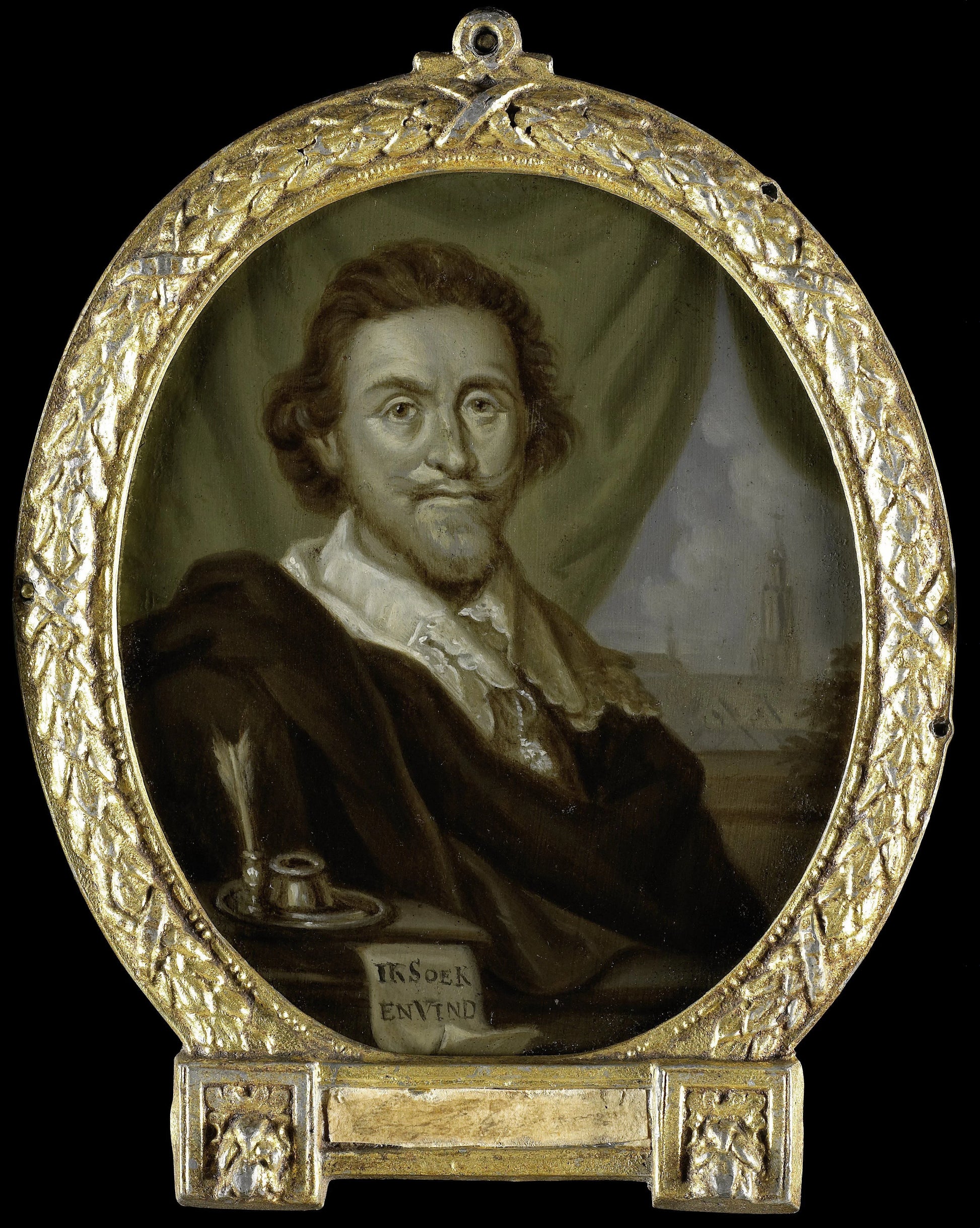 Portrait of Adriaen Pietersz van de Venne, Painter and Poet – Arnoud van Halen Vintage Self-Portrait Art Print | Wall Art Poster