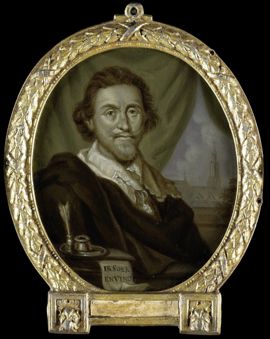 Portrait of Adriaen Pietersz van de Venne, Painter and Poet – Arnoud van Halen Vintage Self-Portrait Art Print | Wall Art Poster