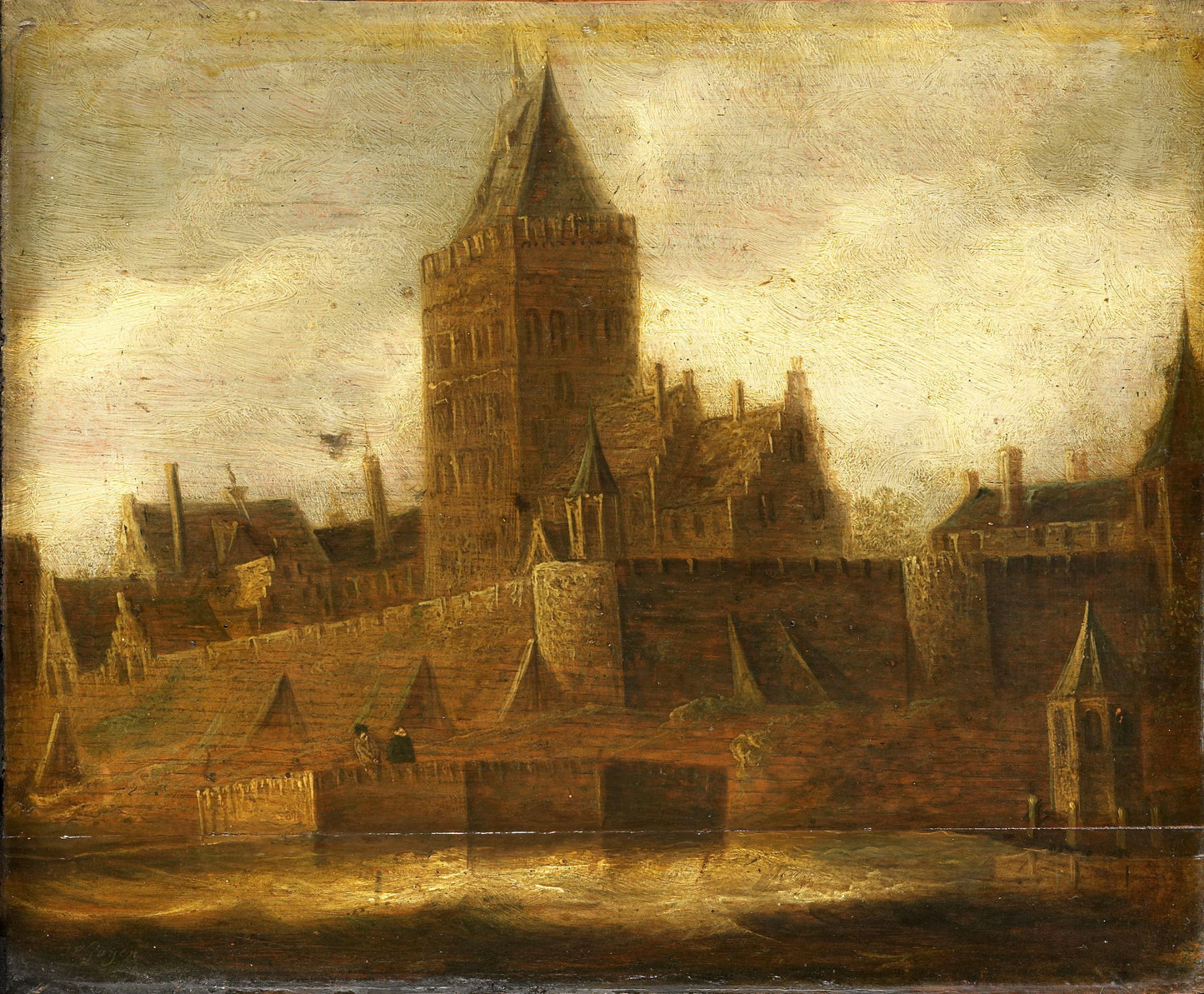 View of the Valkhof in Nijmegen – manier van Jan van Goyen Vintage Cityscape Art Print | Wall Art Poster