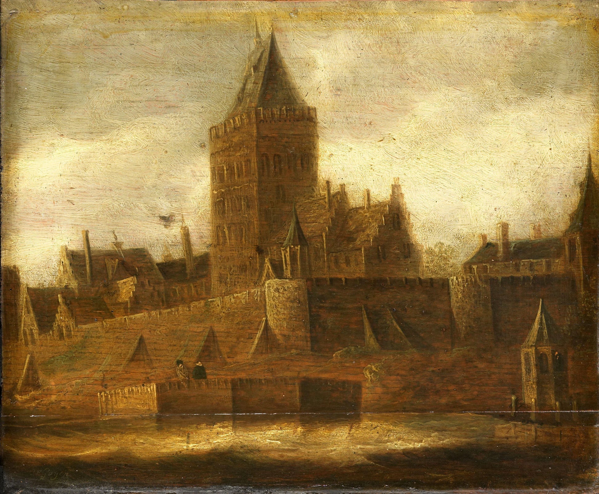 View of the Valkhof in Nijmegen – manier van Jan van Goyen Vintage Cityscape Art Print | Wall Art Poster