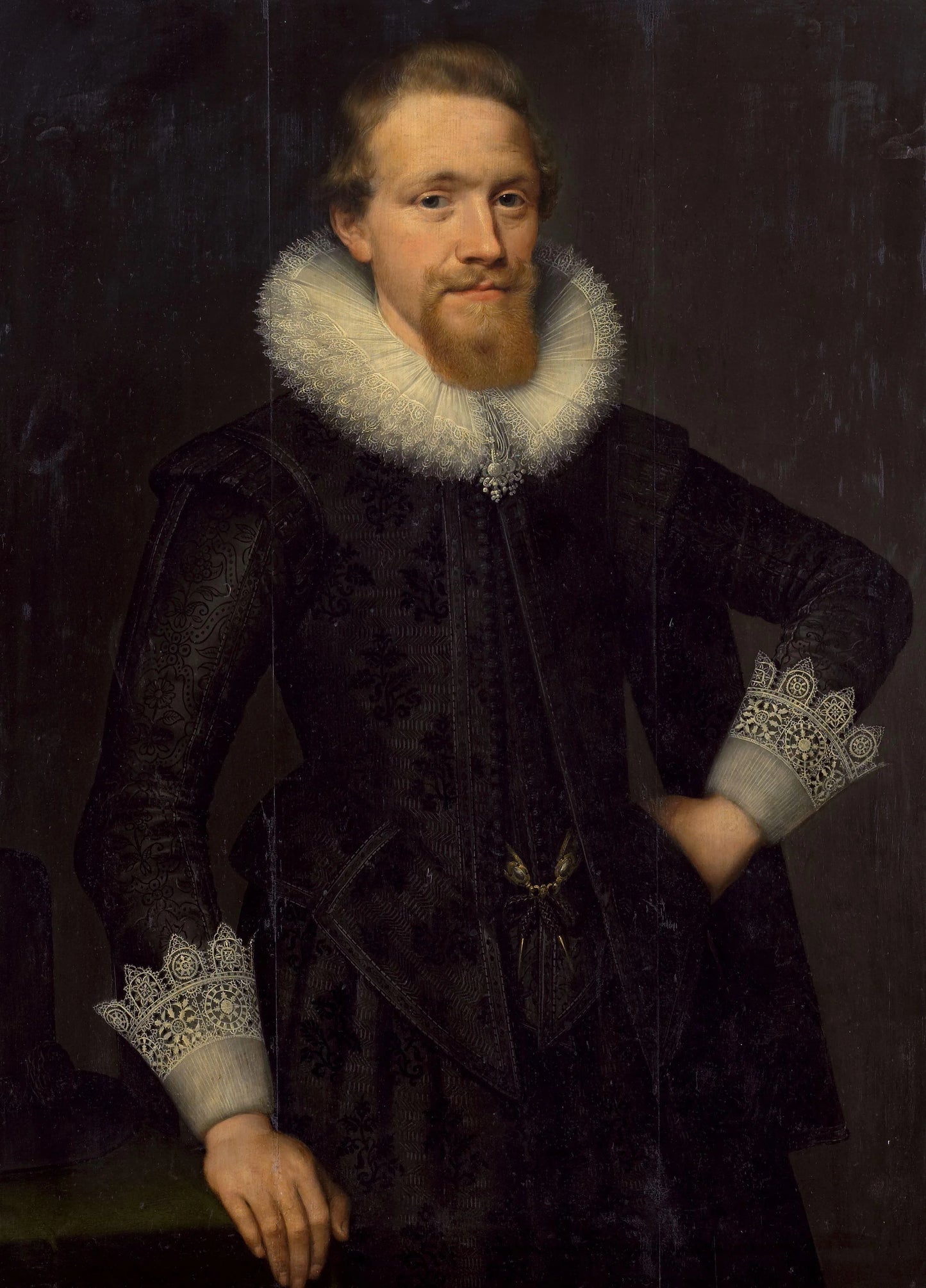Portrait of Jacob Pergens (?-1681) – attributed to Salomon Mesdach Vintage Portrait Art Print | Wall Art Poster