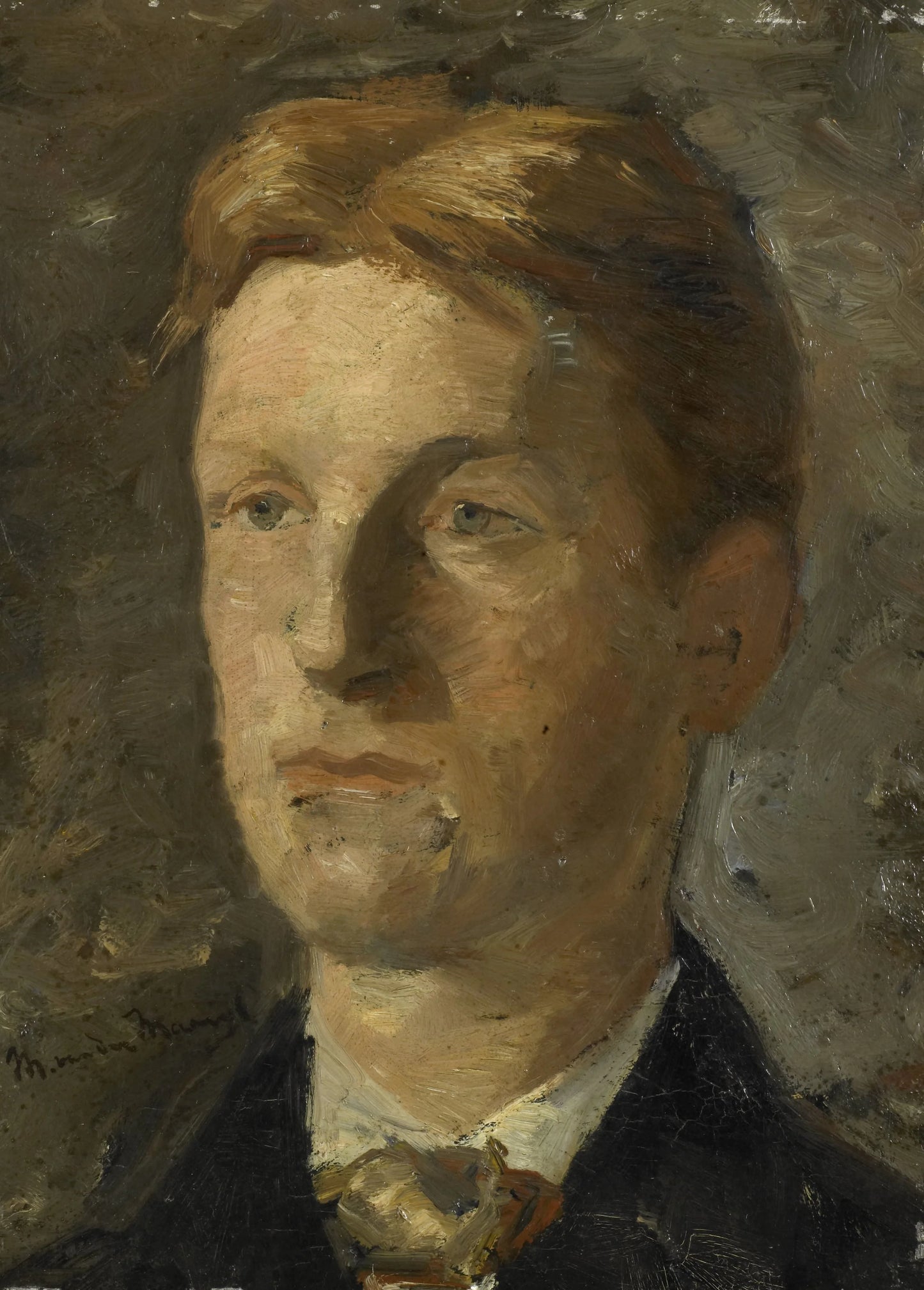 Adriaan Pit (1860-1944). Directeur van het Nederlands Museum voor Geschiedenis en Kunst te Amsterdam – Marinus van der Maarel (mentioned on object) Vintage Portrait Art Print | Wall Art Poster