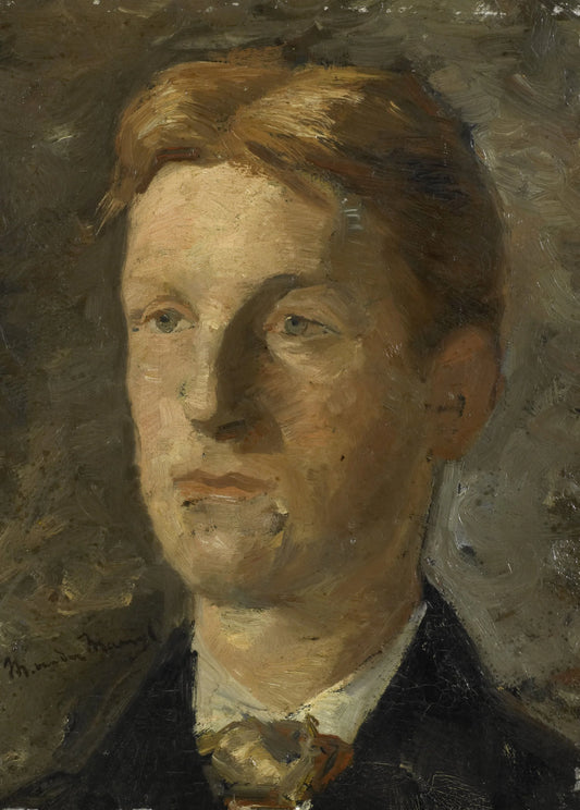 Adriaan Pit (1860-1944). Directeur van het Nederlands Museum voor Geschiedenis en Kunst te Amsterdam – Marinus van der Maarel (mentioned on object) Vintage Portrait Art Print | Wall Art Poster
