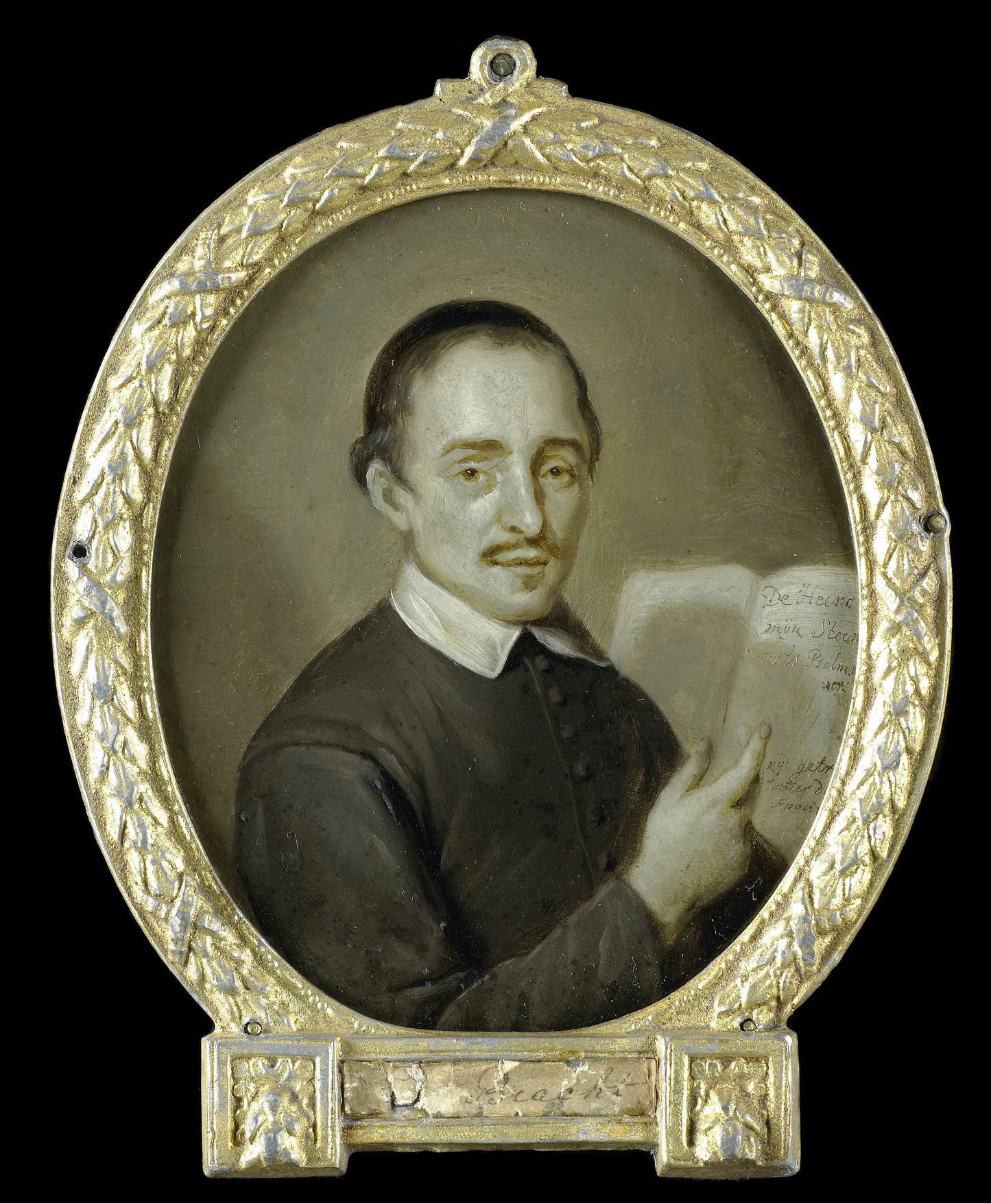 Portrait of Tieleman Jansz van Bracht, Clergyman and Poet in Dordrecht – Jan Maurits Quinkhard Vintage Portrait Art Print | Wall Art Poster